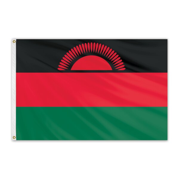 Global Flags Unlimited Malawi Outdoor Nylon Flag 4'x6' 202327